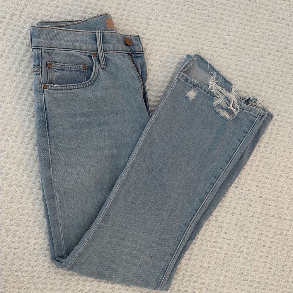 MOTHER Light Blue Ankle & Cropped Jeans - Picture 6 of 7